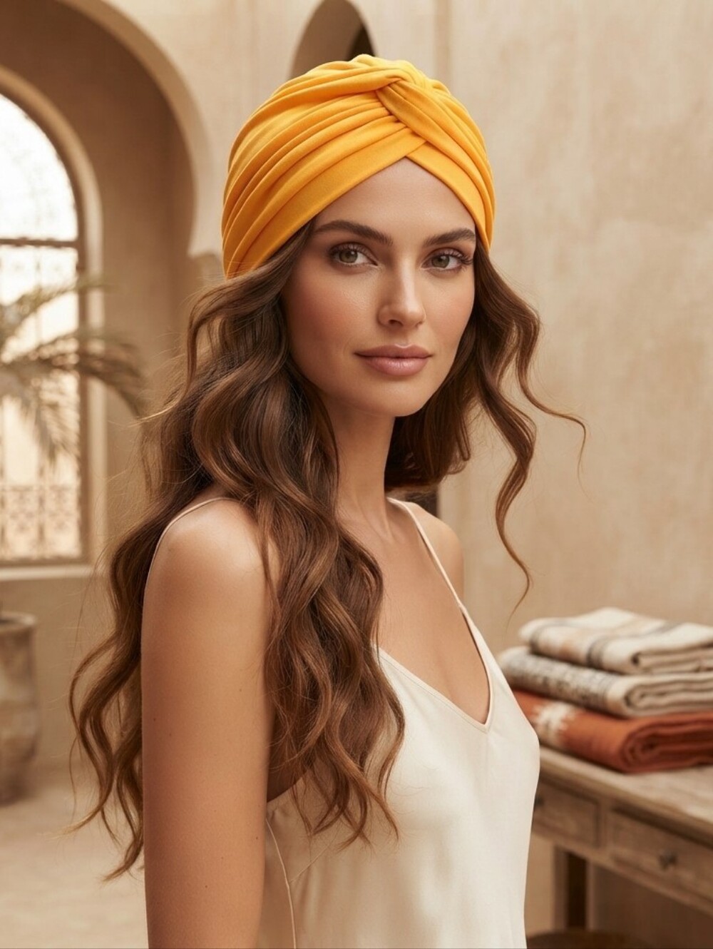 Fall Turban Chemo Hat Bonnet Headwrap Hijab Top Knot Alopecia